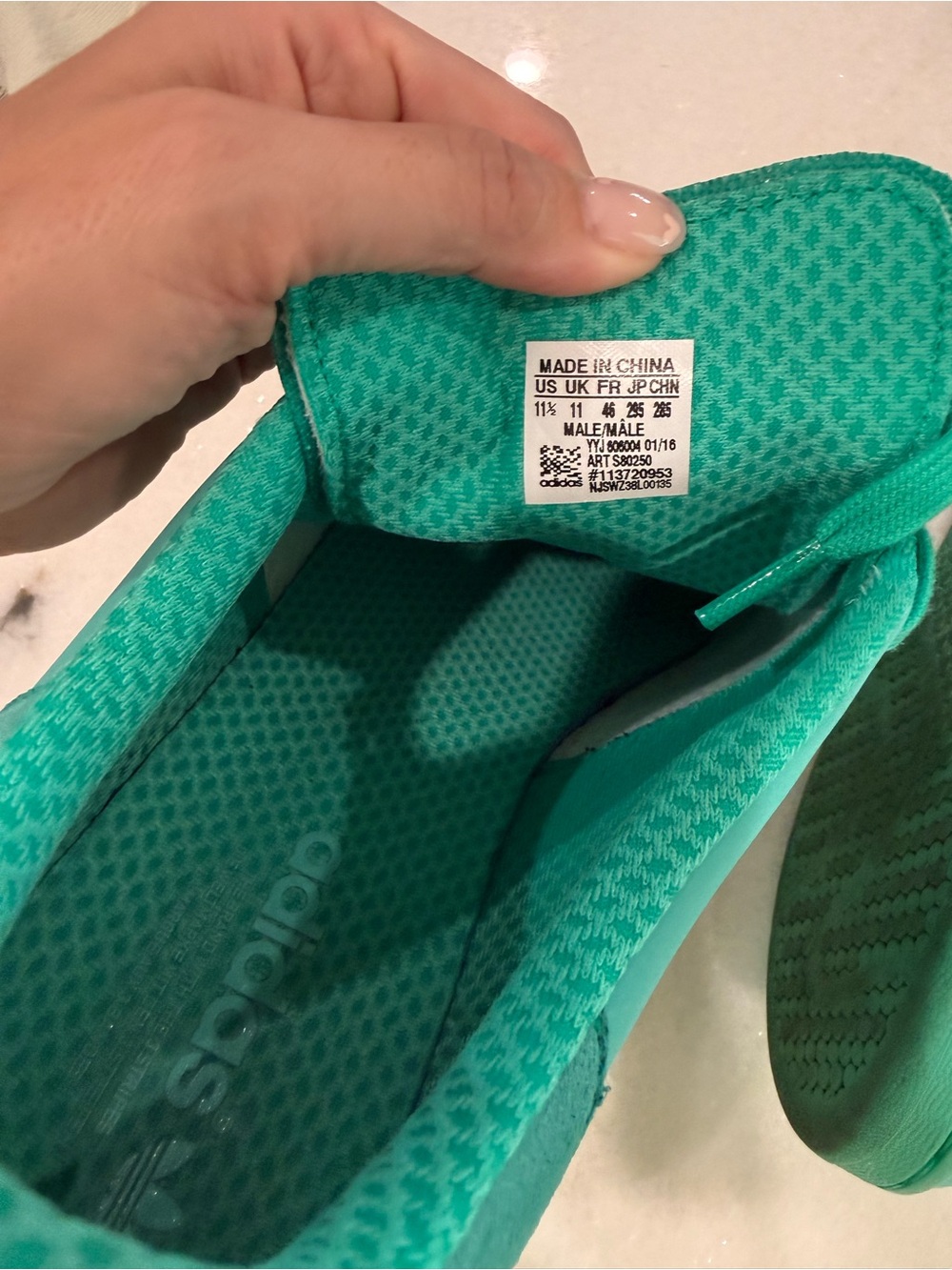 ADIDAS ORIGINALS STAN SMITH ADICOLOR REFELCTIVE GREEN Size 11.5 - Picture 10 of 11